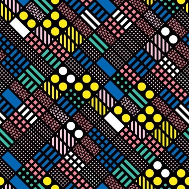 Renkli kalın parlak seamless modeli