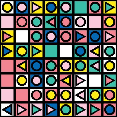 Renkli kalın parlak seamless modeli