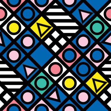 Renkli kalın parlak seamless modeli