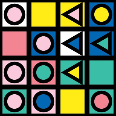 Renkli kalın parlak seamless modeli