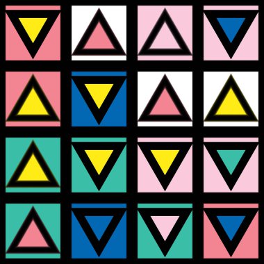 Renkli kalın parlak seamless modeli