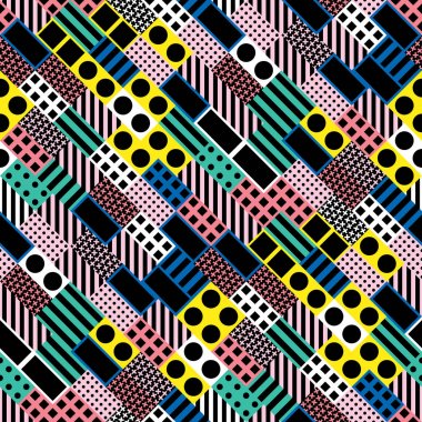 Renkli kalın parlak seamless modeli