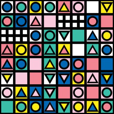 Renkli kalın parlak seamless modeli