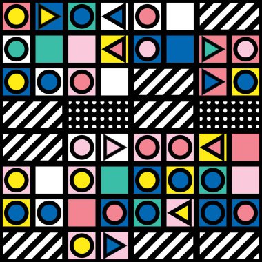 Renkli kalın parlak seamless modeli