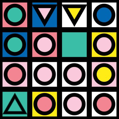 Renkli kalın parlak seamless modeli