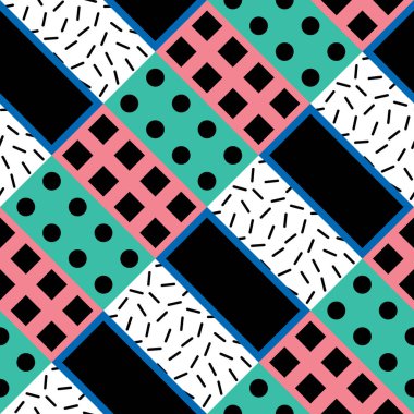 Renkli kalın parlak seamless modeli