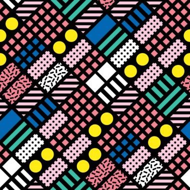 Renkli kalın parlak seamless modeli