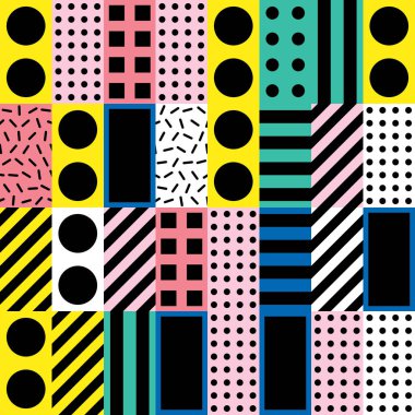 Renkli kalın parlak seamless modeli