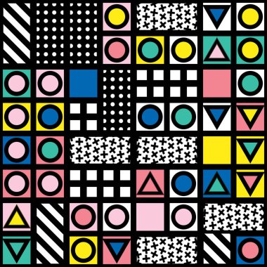 Renkli kalın parlak seamless modeli