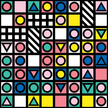 Renkli kalın parlak seamless modeli