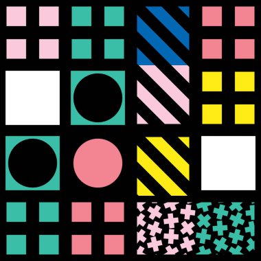 Renkli kalın parlak seamless modeli