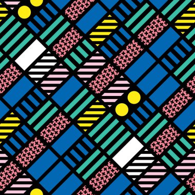 Renkli kalın parlak seamless modeli