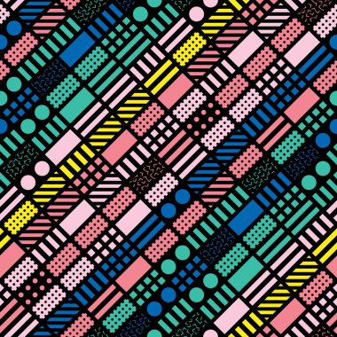 Renkli kalın parlak seamless modeli