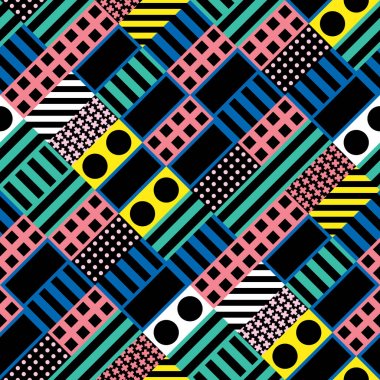 Renkli kalın parlak seamless modeli