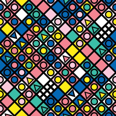 Renkli kalın parlak seamless modeli