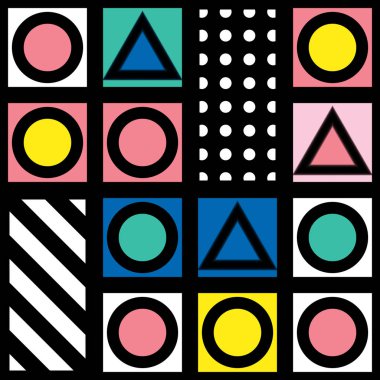 Renkli kalın parlak seamless modeli