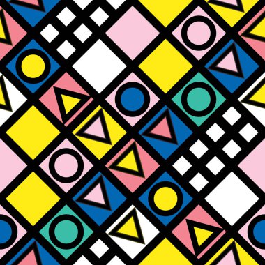 Renkli kalın parlak seamless modeli