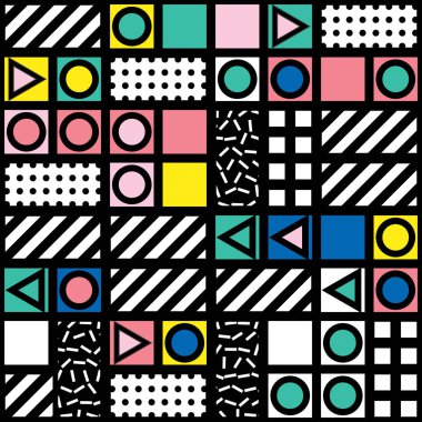 Renkli kalın parlak seamless modeli