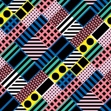 Renkli kalın parlak seamless modeli