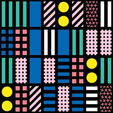 Renkli kalın parlak seamless modeli