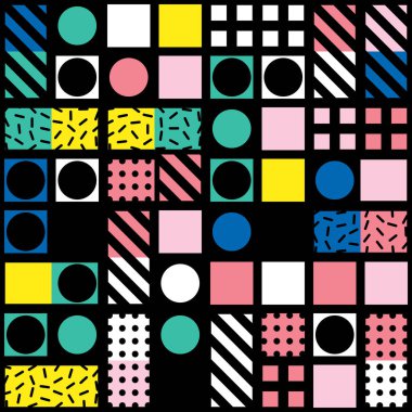 Renkli kalın parlak seamless modeli