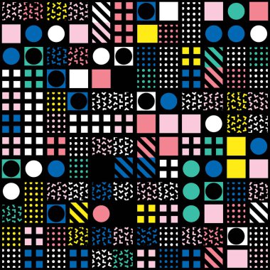 Renkli kalın parlak seamless modeli