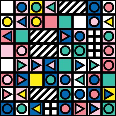 Renkli kalın parlak seamless modeli