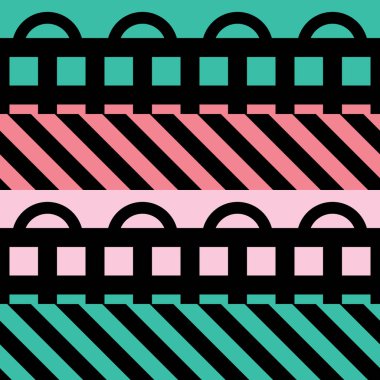 Renkli kalın parlak seamless modeli