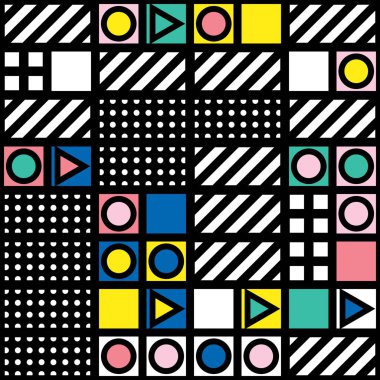 Renkli kalın parlak seamless modeli