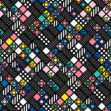 Renkli kalın parlak seamless modeli