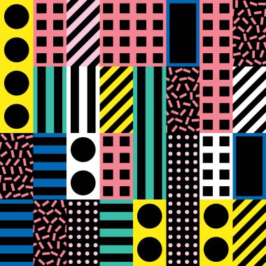 Renkli kalın parlak seamless modeli