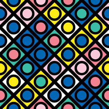 Renkli kalın parlak seamless modeli