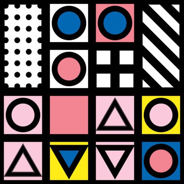 Renkli kalın parlak seamless modeli