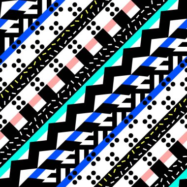 Soyut seamless modeli 80 90 stili