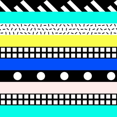 Soyut seamless modeli 80 90 stili