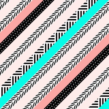 Retro renk seamless modeli. Süslü geometrik sanat baskı. Etnik hipster süs satırları zemin.