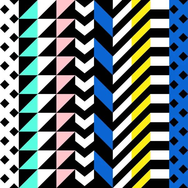 Retro renk seamless modeli. Süslü geometrik sanat baskı. Etnik hipster süs satırları zemin.