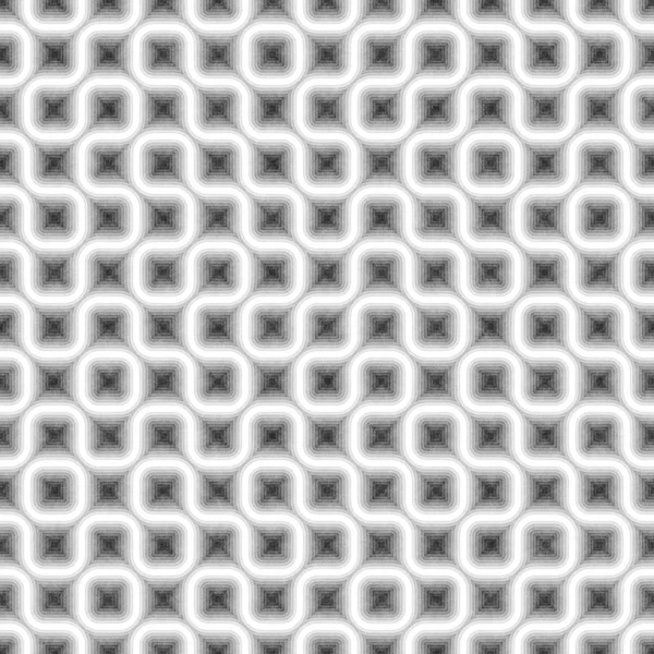 Saumaton musta ja valkoinen Tangled Round Stripes. Kuvioitu geometrinen kuvio . — kuvapankkivalokuva