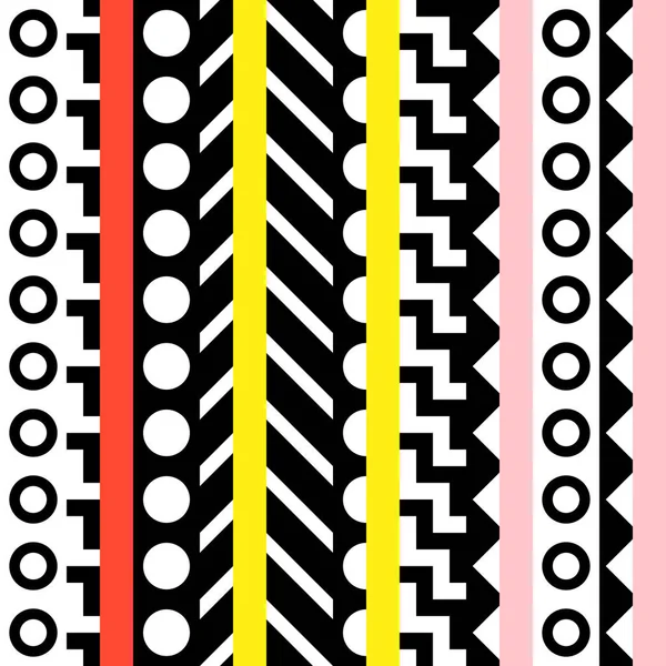 Retro renk seamless modeli. Süslü geometrik sanat baskı