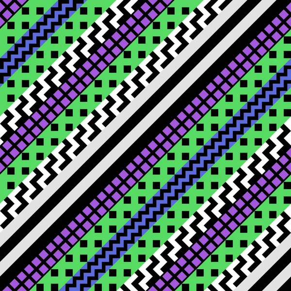 Retro színes varrat nélküli mintát. Képzelet absztrakt, geometrikus művészet nyomtatási — Stock Fotó