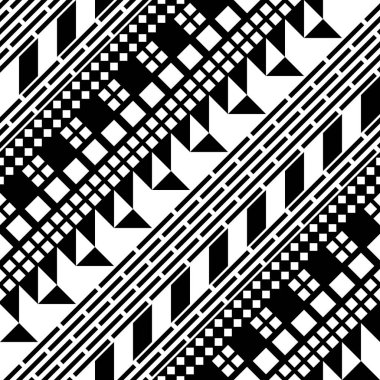 Kesintisiz geometrik desen. Etnik süs tasarım yinelenen. 