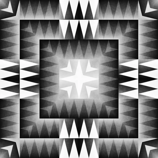 Εθνοτική φυλετική Αζτέκων χωρίς ραφή πρότυπο. Γεωμετρικά διακοσμητικά απεικόνιση. Μαύρο και άσπρο κομψό υφή — Φωτογραφία Αρχείου