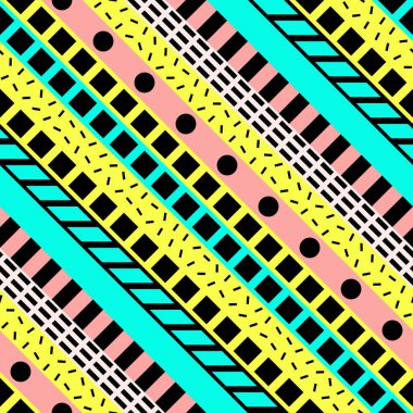 Retro renk seamless modeli. Süslü geometrik sanat baskı. Etnik hipster süs satırları zemin.