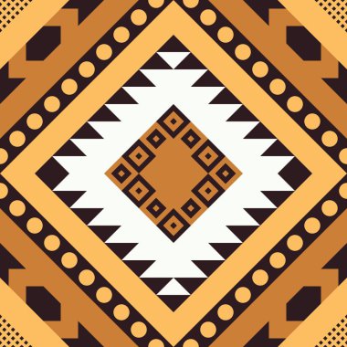 Etnik kabile Seamless modeli. Geometrik süs illüstrasyon. Dekoratif şık doku