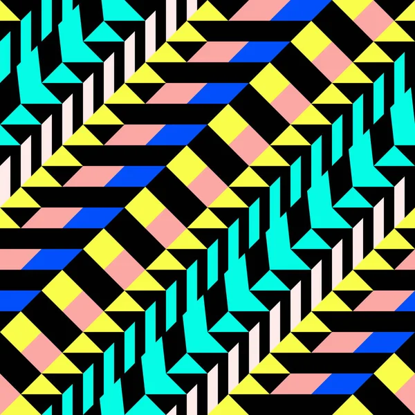 Retro renk seamless modeli. Süslü geometrik sanat baskı. Etnik hipster süs satırları zemin.