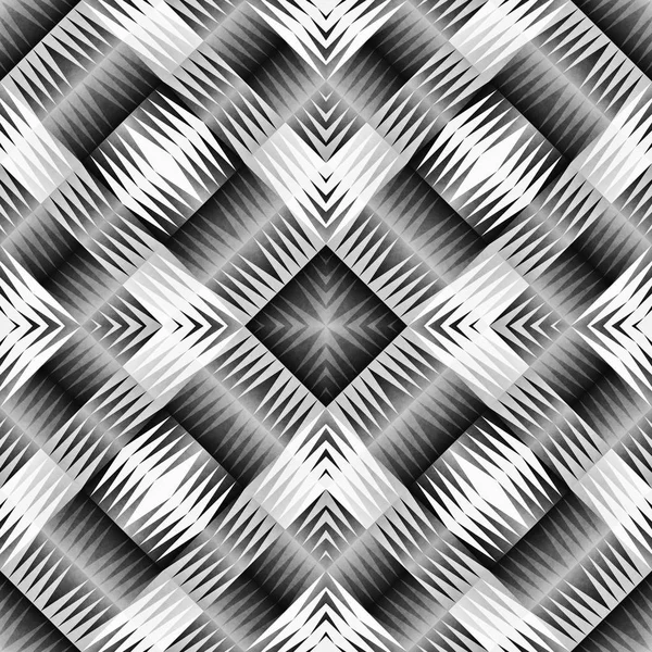 Ethnischen Stammes aztec nahtlose Muster. geometrische ornamentale Illustration. Schwarz-weiß stilvolle Textur — Stockfoto