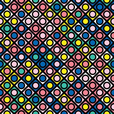 Fayans dekoratif geometrik şekiller. Çok renkli düzensiz. Renkli arka plan. Sanatsal dekoratif süs kafes