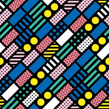 Fayans dekoratif geometrik şekiller. Çok renkli düzensiz. Renkli arka plan. Sanatsal dekoratif süs kafes