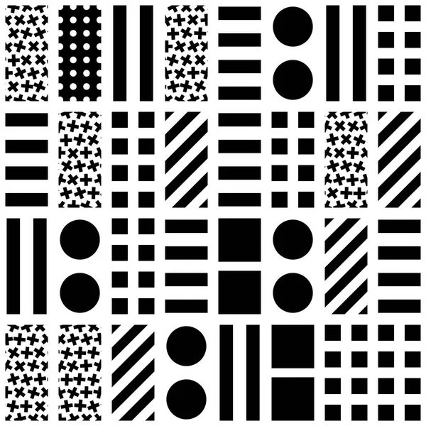 기와 장식 기하학적 모양입니다. 흑백 불규칙 한 패턴입니다. 개요 흑백 배경입니다. 예술적 장식 격자 — 스톡 사진
