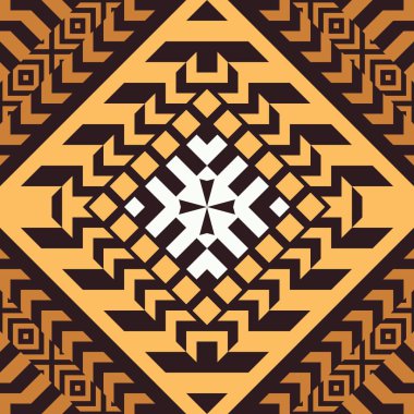 Etnik kabile Seamless modeli. Geometrik süs illüstrasyon. Dekoratif şık doku